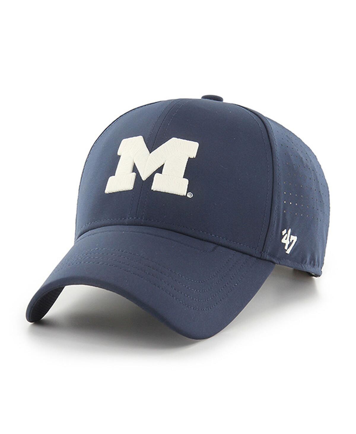 47 Brand Men's Navy Michigan Wolverines Forward Vent Mvp Adjustable Hat In Navy