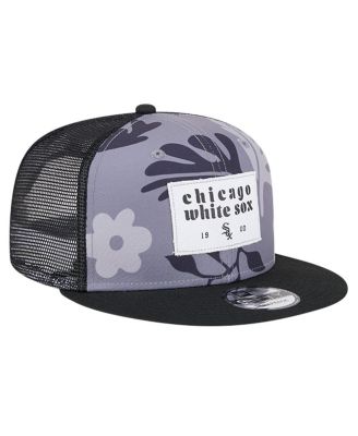 Men's Black Chicago White Sox Bikini Bottom Trucker 9FIFTY Snapback Hat