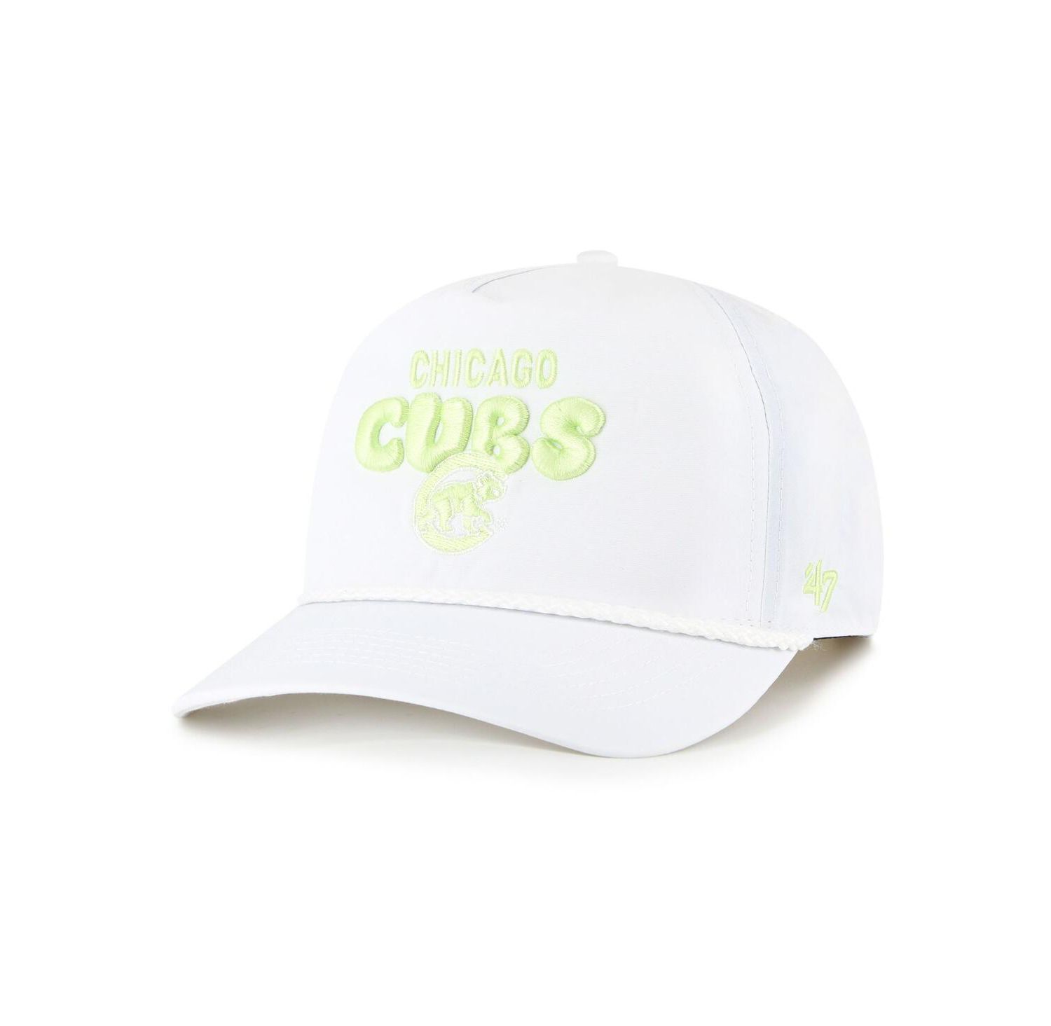 Women's White Chicago Cubs Bright Side Adjustable Hitch Hat