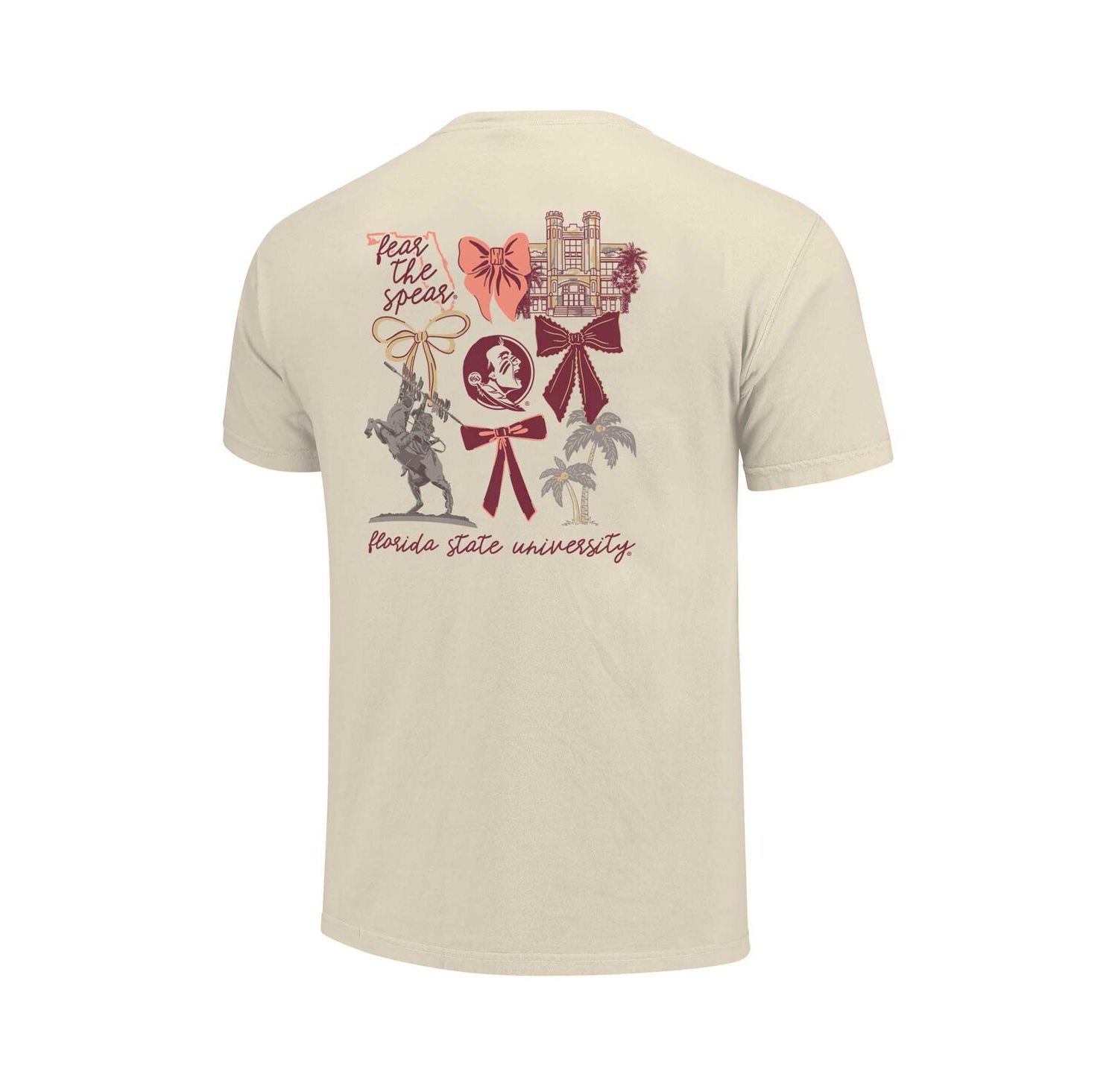 Women's Natural Florida State Seminoles Coquette T-Shirt