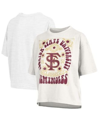 Pressbox - Women's&nbsp;White Florida State Seminoles Harmony Oversized T-Shirt
