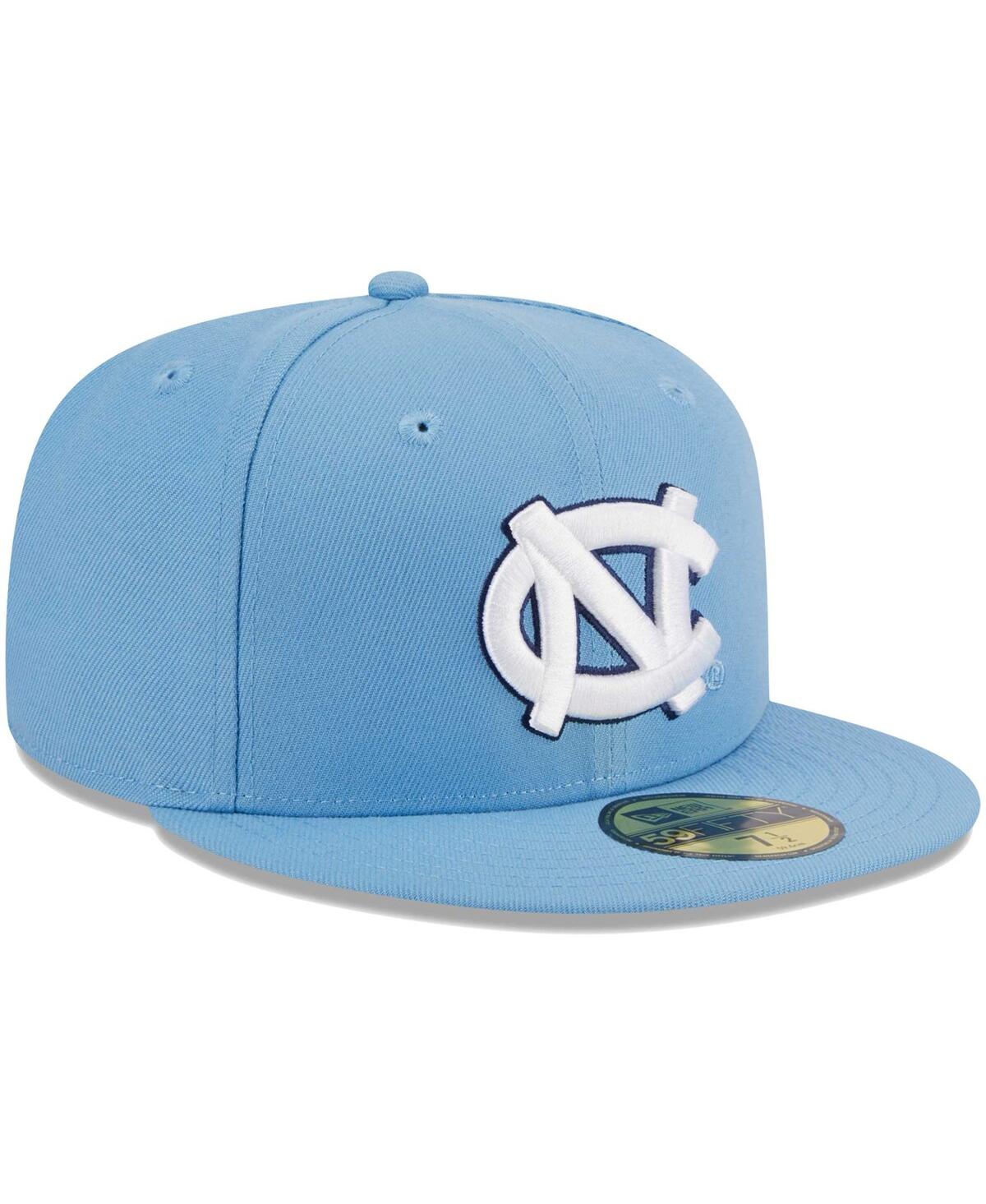 New Era Men's Light Blue North Carolina Tar Heels 59fifty Fitted Hat In Light Blue