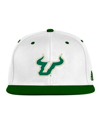 adidas - Men's&nbsp; White/Green South Florida Bulls On-Field Fitted Hat