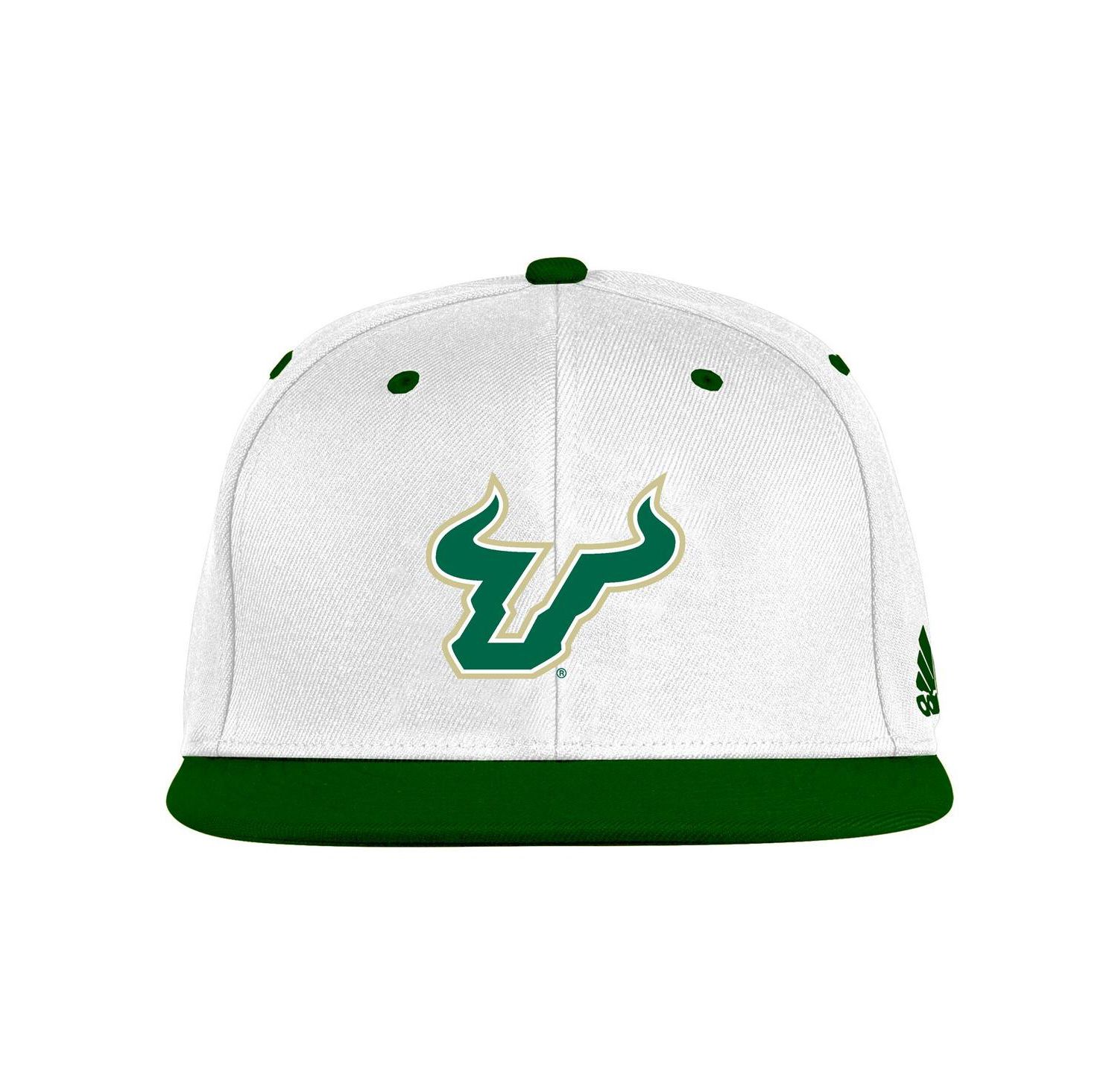 Men's White/Green South Florida Bulls On-Field Fitted Hat