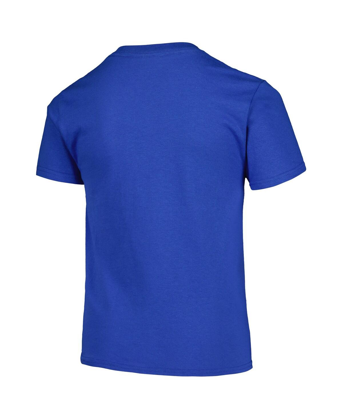 Soft As A Grape Big Boys And Girls Royal New York Mets Cooperstown Collection T-shirt In Blue