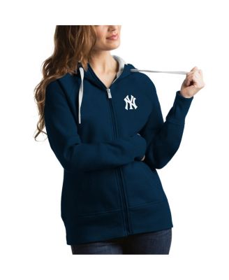 Women's Navy New York Yankees Victory Full-Zip Hoodie