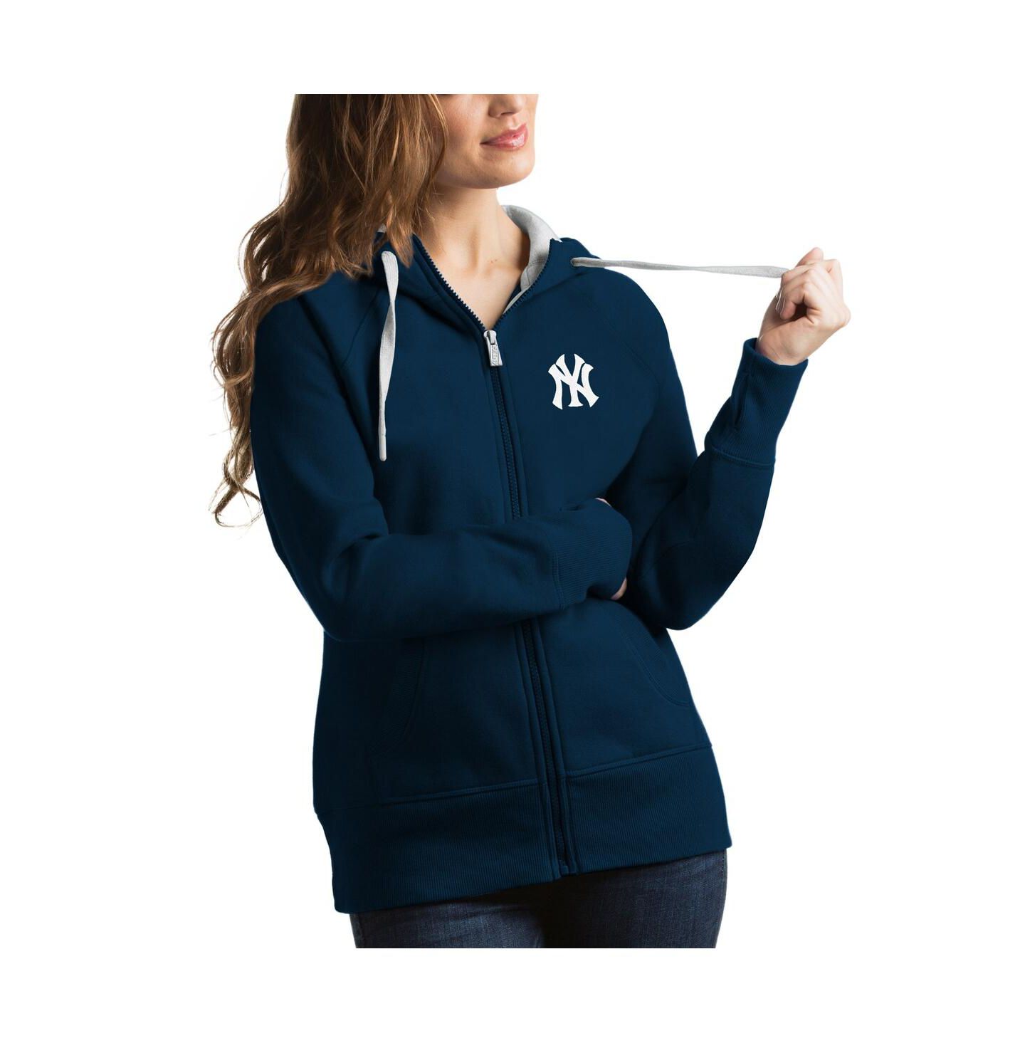 Женское худи Antigua Navy New York Yankees Victory Full-Zip — фото 1
