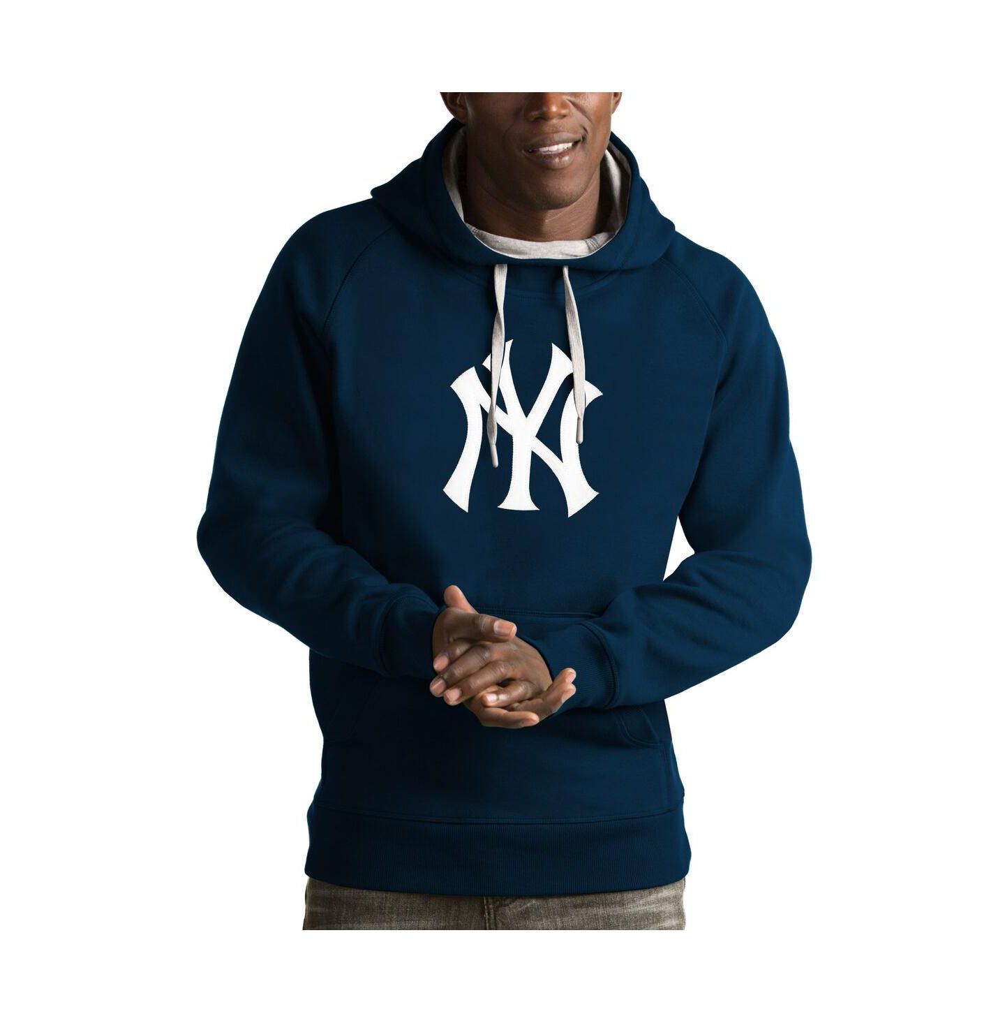 Мужское худи Antigua Navy New York Yankees Victory Pullover — фото 1