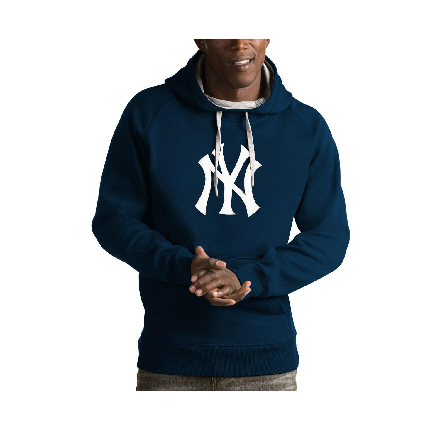 Men's Navy New York Yankees Victory Pullover Hoodie