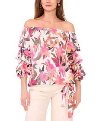 Vince Camuto - Women's Off-The-Shoulder Balloon-Sleeve Top