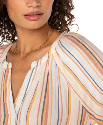 Petite Cotton 3/4-Raglan Sleeve Top