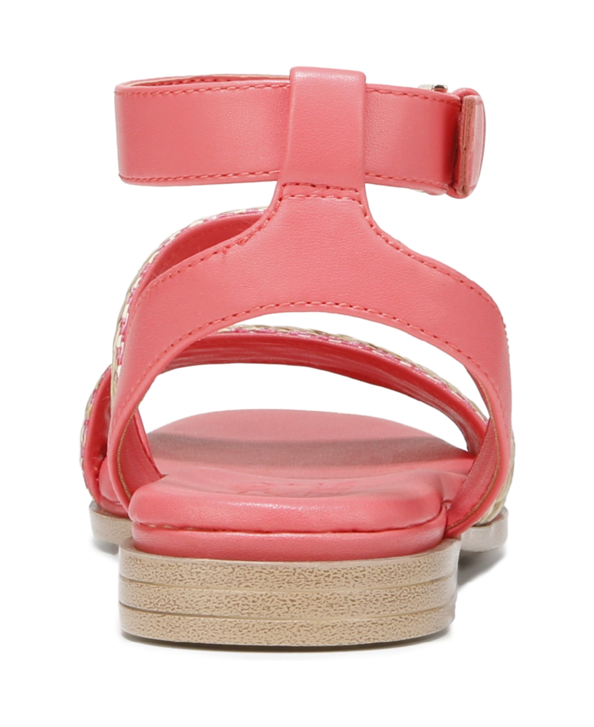 Naturalizer Women's Gana Square Toe Strappy Flat Sandals