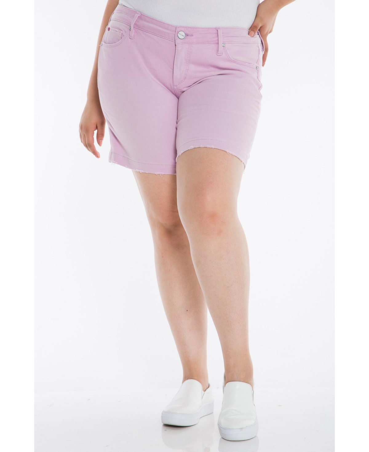 Plus Size Color Shorts in 5.5&#x22; inseam - Orchid