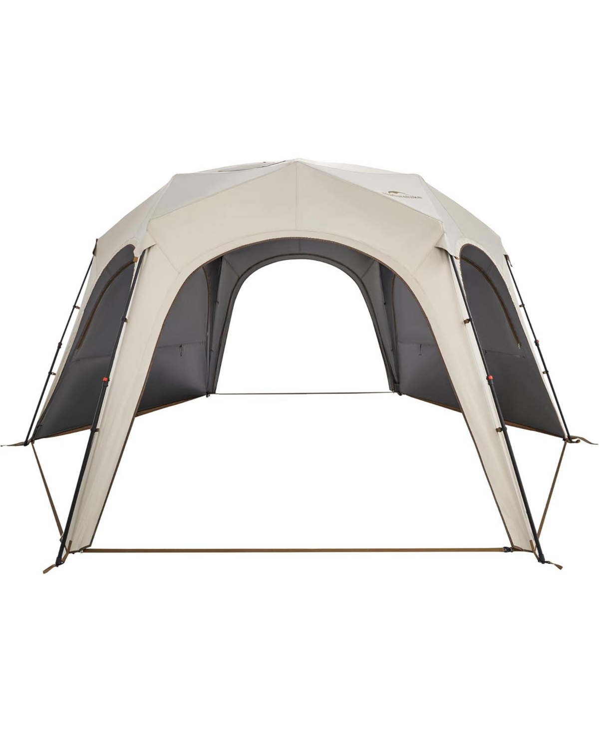 Cloud Bounder Hexagonal Pop up Canopy Gazebo Tent, Hot Tent with Stove Jack 8-10 Person Camping Tent, 4 Season Tent for Camping - Sand gold