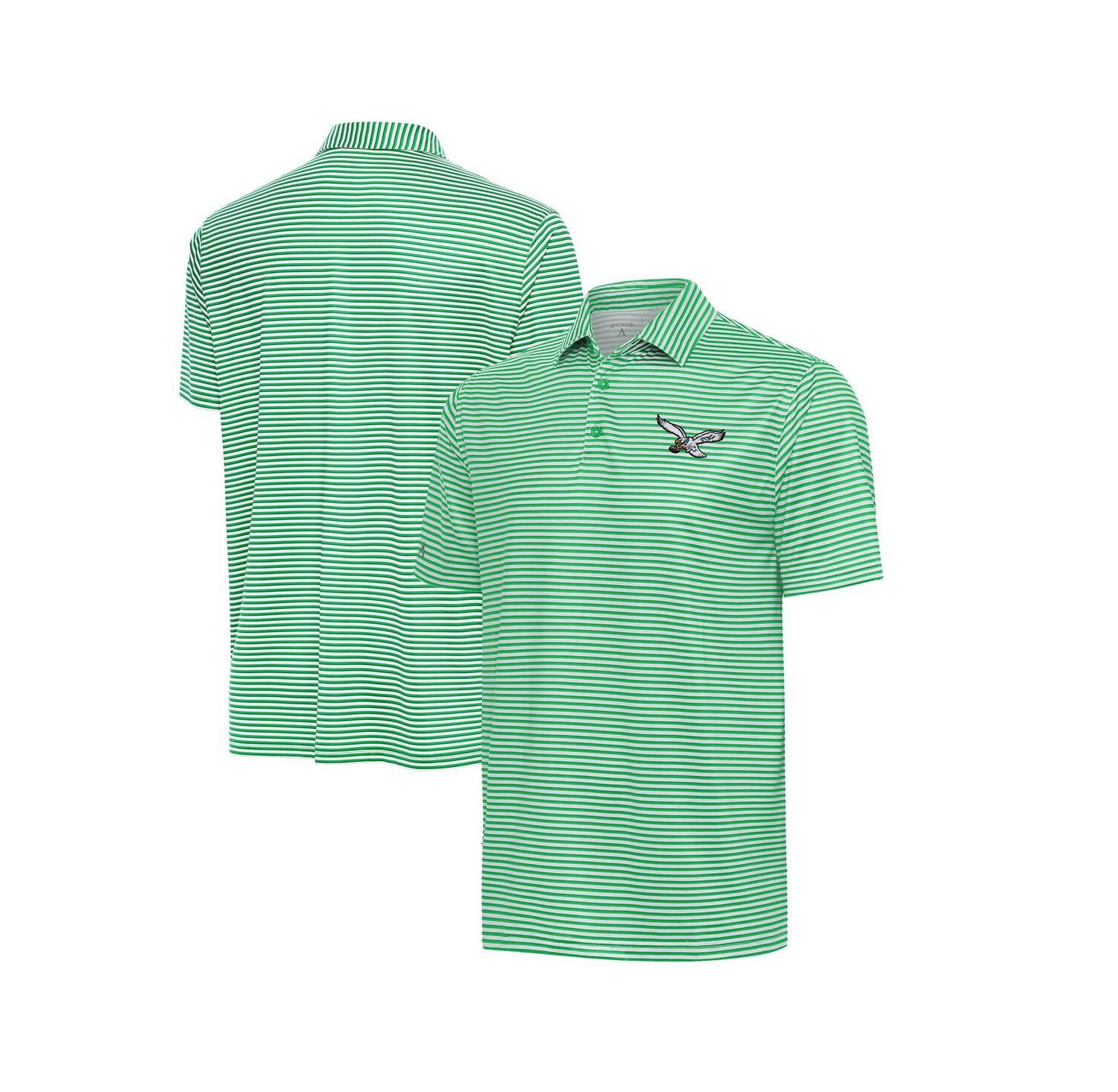 Men's Kelly Green/White Philadelphia Eagles Skills Polo Shirt