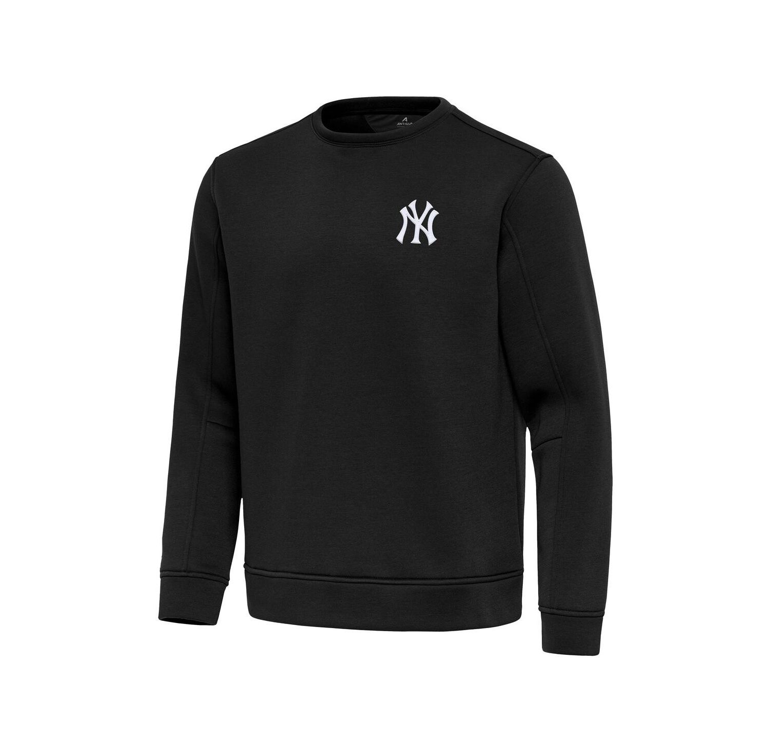 Men's Black New York Yankees Relevant Lightweight Pullover Sweatshirt