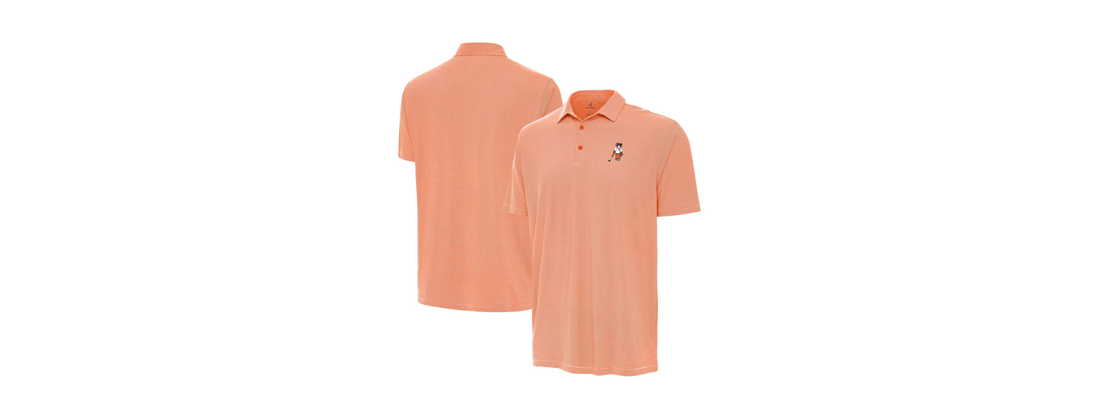 Antigua Men's Orange Clemson Tigers Golfer Twine Polo Shirt