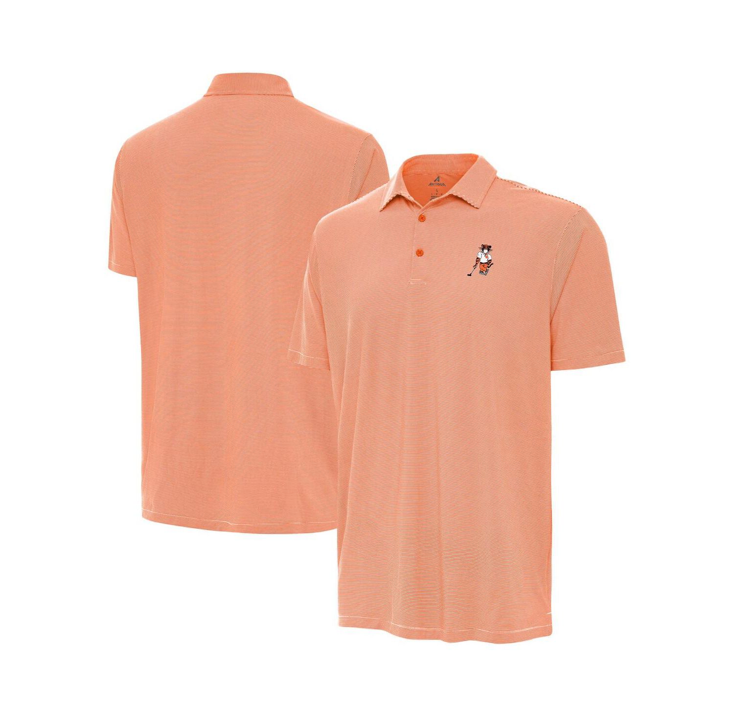 Men's Orange Clemson Tigers Golfer Twine Polo Shirt