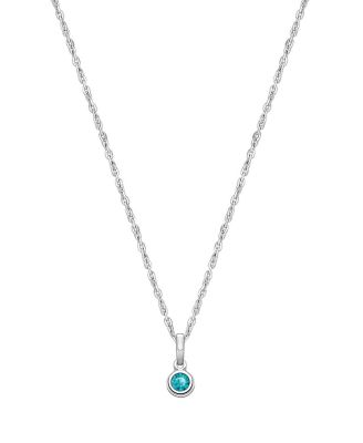 Tiny Blessings Girls Childrens Sterling Silver tB Birthstone 12-14 Necklace - December 75$