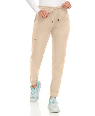 Women's Seven Pocket Cargo Scrub Pants Joggers with 4-Way Stretch