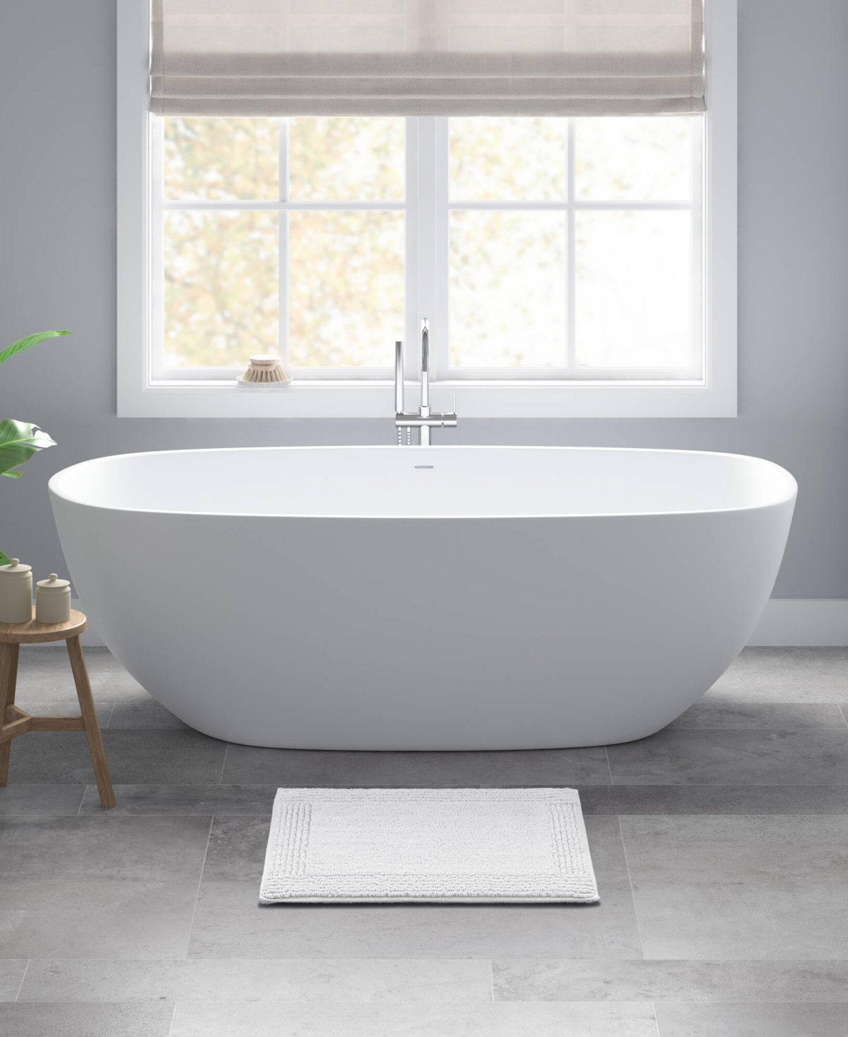 Madison Park Signature Splendor Reversible Tufted Cotton Bath Rug, 17" X 24"