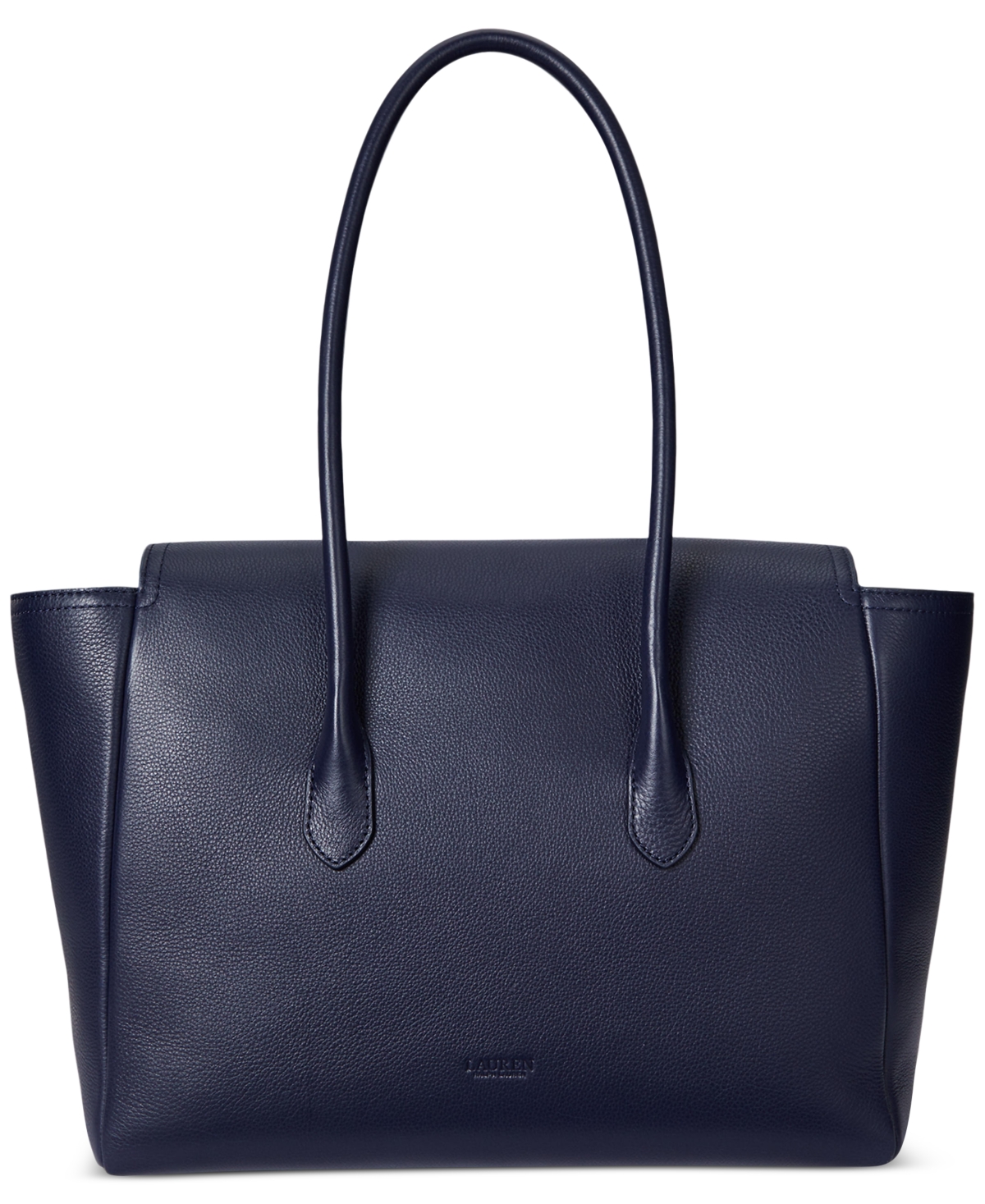 Ralph Lauren Pebbled Leather Extra-large Tanner Satchel