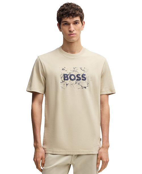 alfani BOSS by Hugo Boss Men's Cotton-Jersey Regular-Fit T-Shirt Brands
