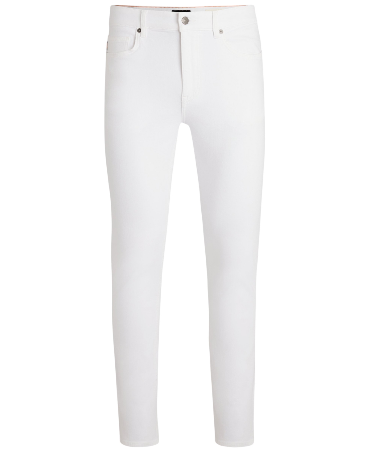 Hugo Boss Boss Delaware Slim Fit Five Pocket Pants In White