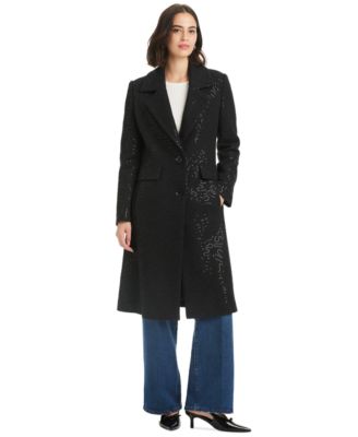 kate spade new york - Women's Embellished Single-Breasted Coat