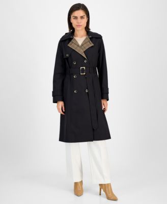 London Fog - Women's Double-Breasted Belted Trench Coat