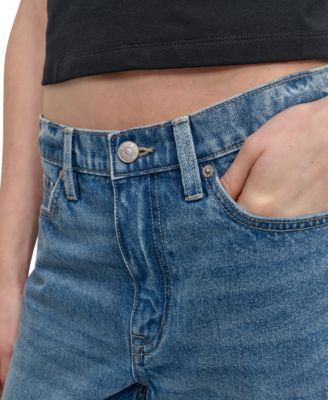 Women's Mid Rise Denim Bermuda Shorts