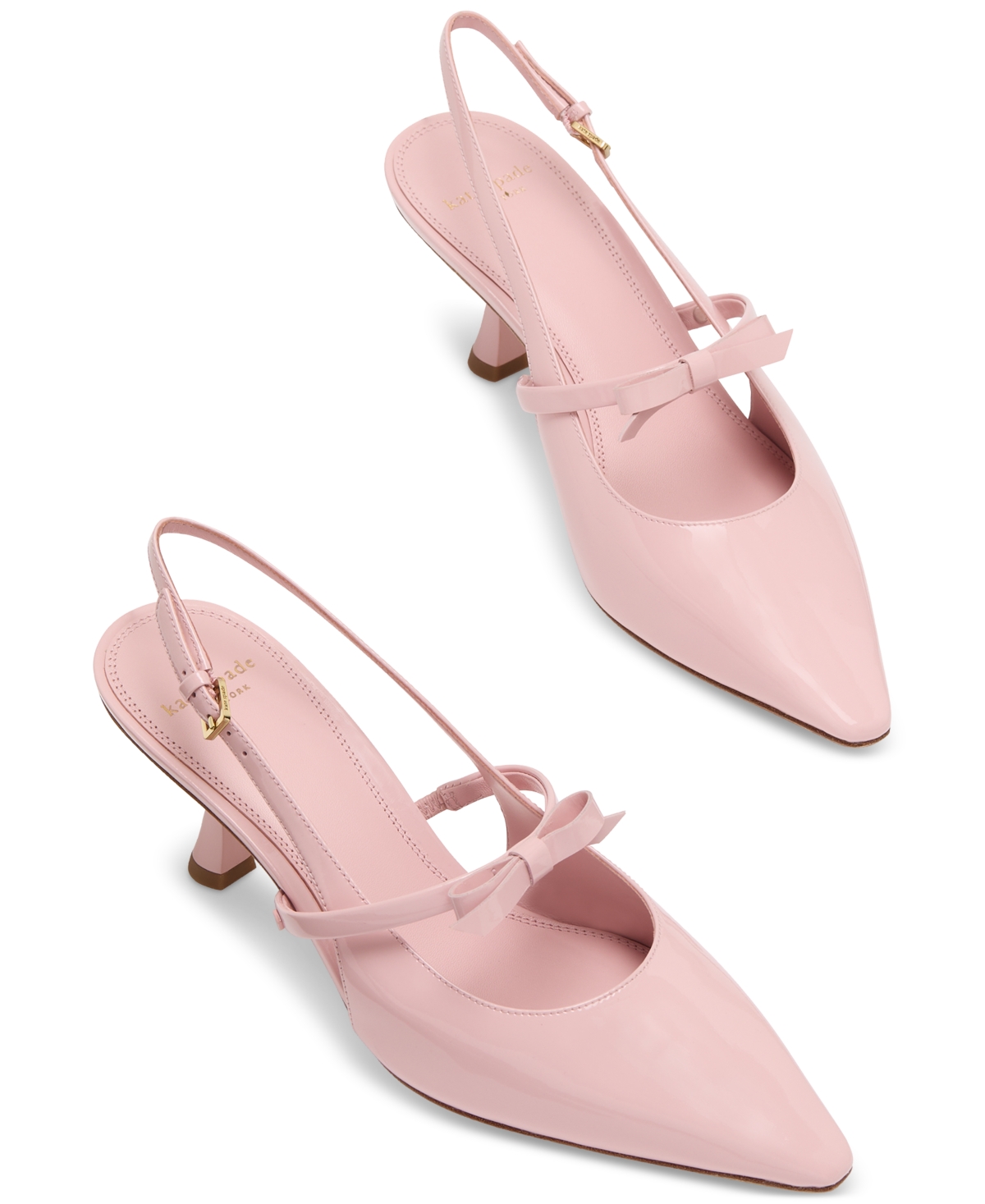 Shop Kate Spade Women's Carolina Slingback Kitten-heel Pumps