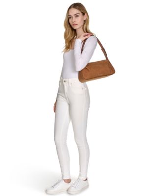 Tina Suede Shoulder Bag