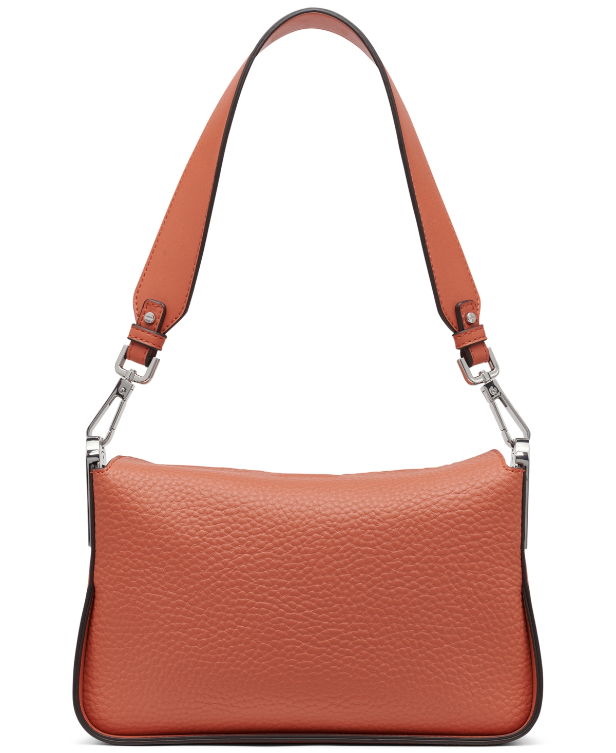 Calvin Klein Fay Demi Shoulder With Magnetic Top Closure In Chili Spice