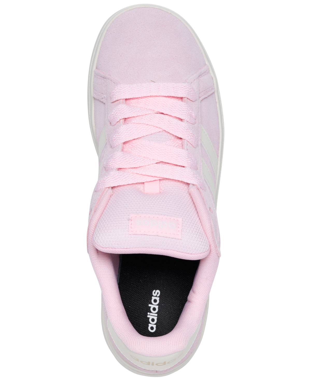 Adidas Originals Big Girls Grand Court 00s Casual Sneakers From Finish Line In Pink,white