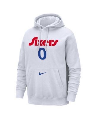 Men's Tyrese Maxey White Philadelphia 76ers 2024/25 City Edition Name Number Pullover Hoodie