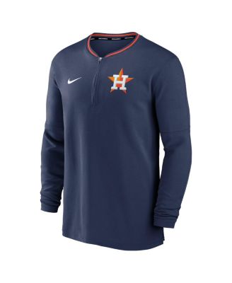 Men's Navy Houston Astros Authentic Collection Performance Half-Zip Top