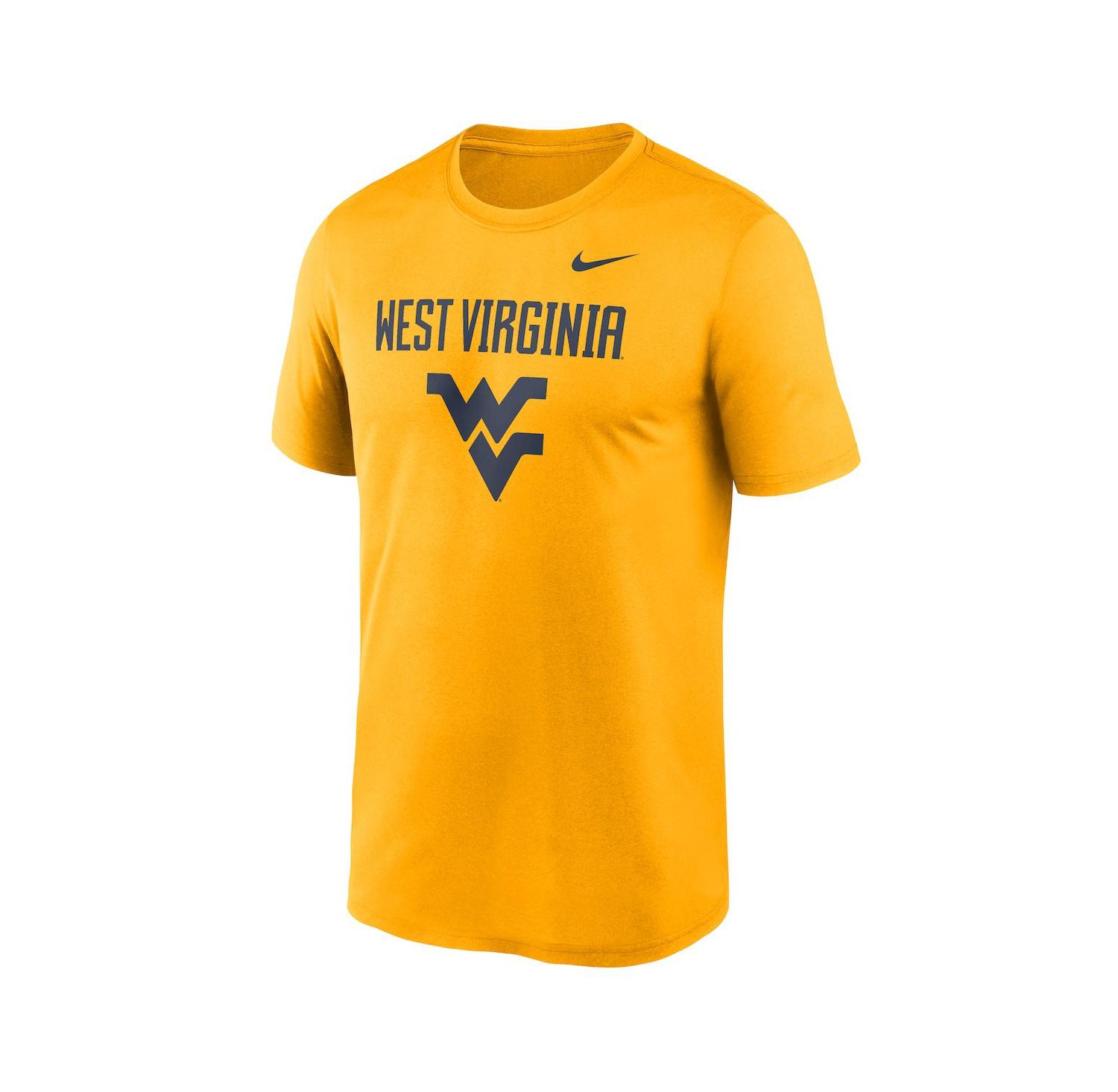 Men's Gold West Virginia Mountaineers Lockup Legend Performance T-Shirt