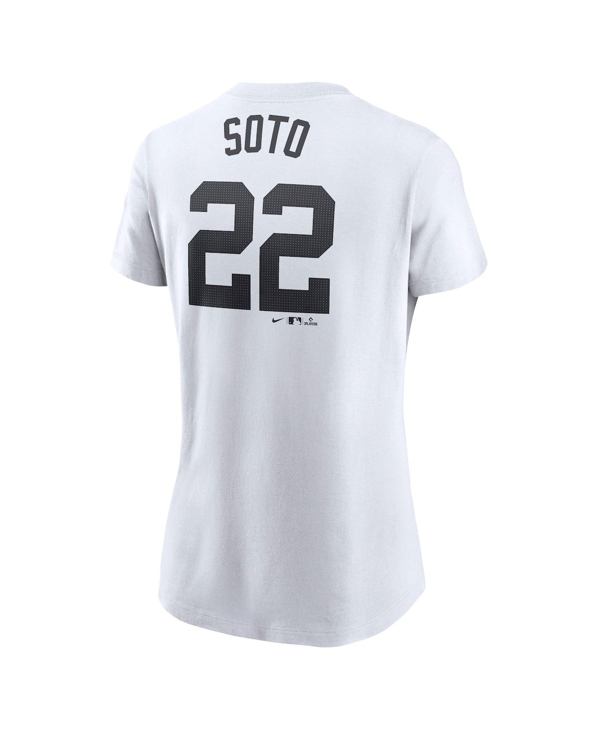 Nike Women's Juan Soto White New York Yankees Fuse Name Number T-shirt In White