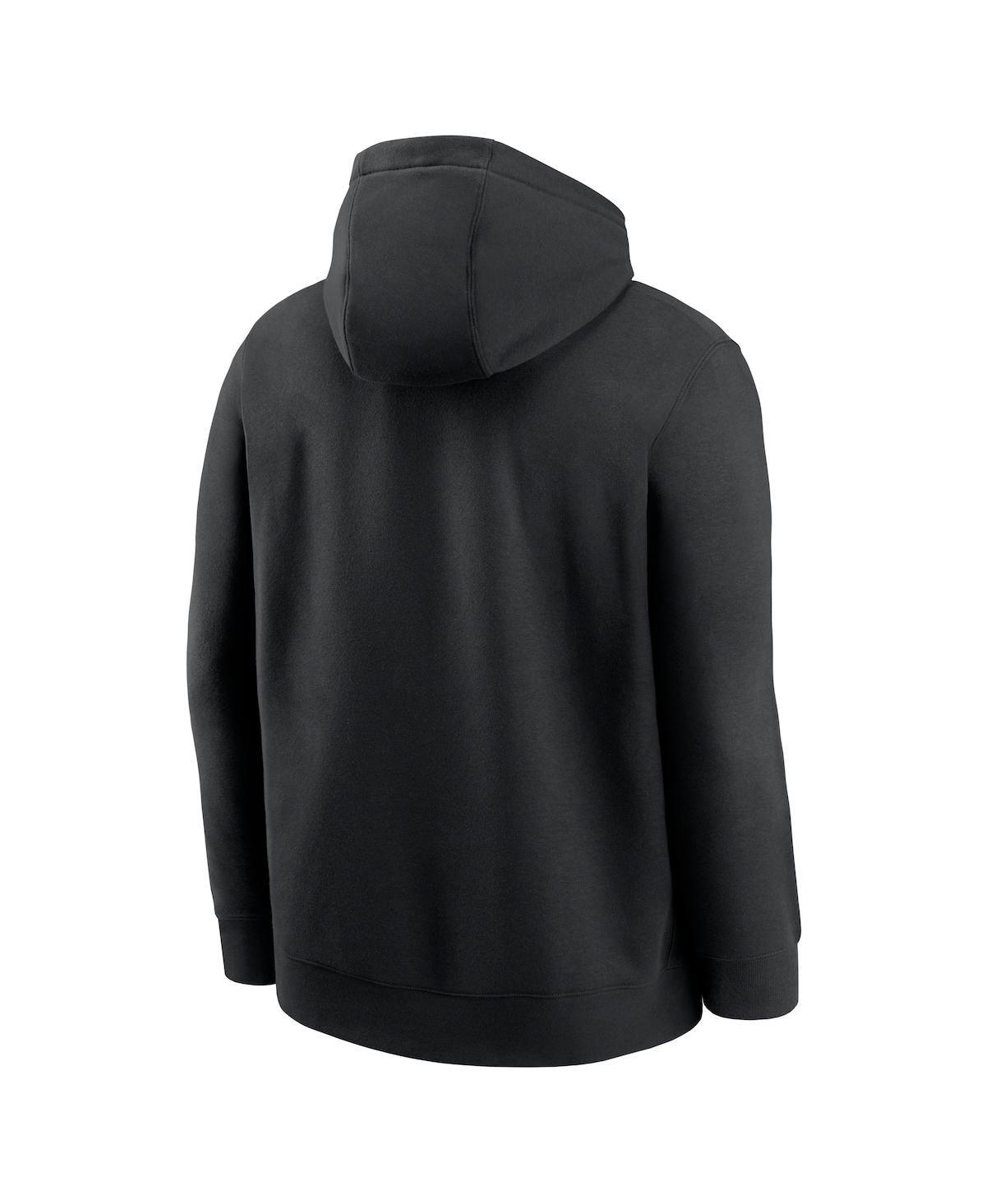 Nike Black San Francisco Giants Logo Club Fleece Pullover Hoodie In Black