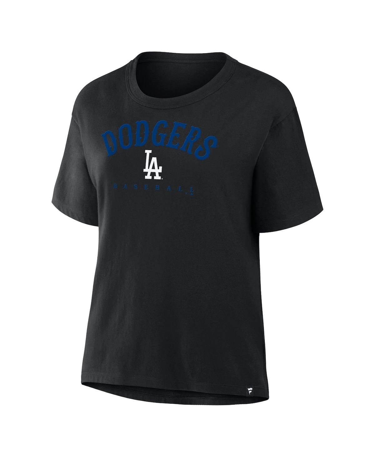 Fanatics Women's Black Los Angeles Dodgers Home Run Legacy T-shirt In Black