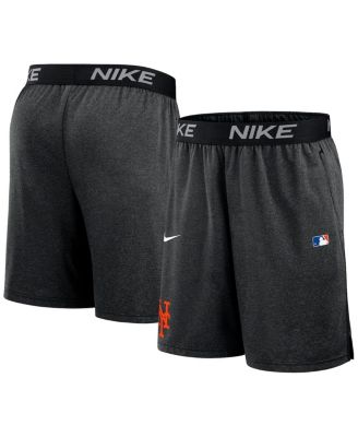 Nike - Men's Black New York Mets Authentic Collection Performance Knit Shorts