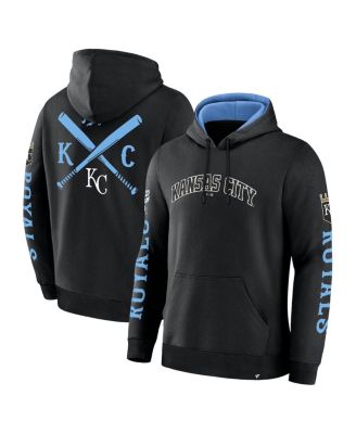 Fanatics - Men's Black Kansas City Royals Big City Legacy Fleece Pullover Hoodie