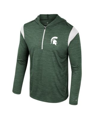 Men's Green Michigan State Spartans Dozer Half-Zip Windshirt