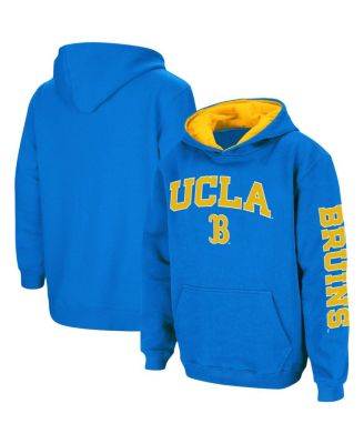 Colosseum - Big Boys and Girls Blue UCLA Bruins 2-Hit Team Pullover Hoodie