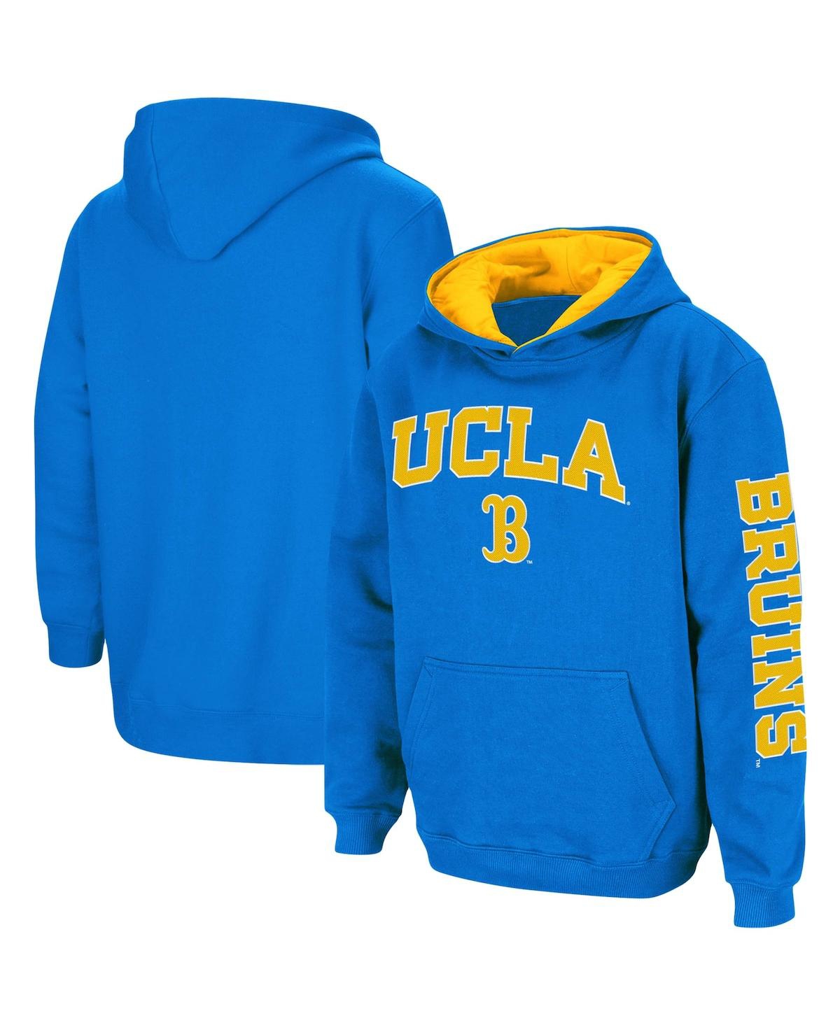 Colosseum Big Boys And Girls Blue Ucla Bruins 2-hit Team Pullover Hoodie In Blue