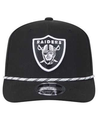 Men's Black Las Vegas Raiders Gameday Multi Rope 9SEVENTY Stretch-Snap Hat