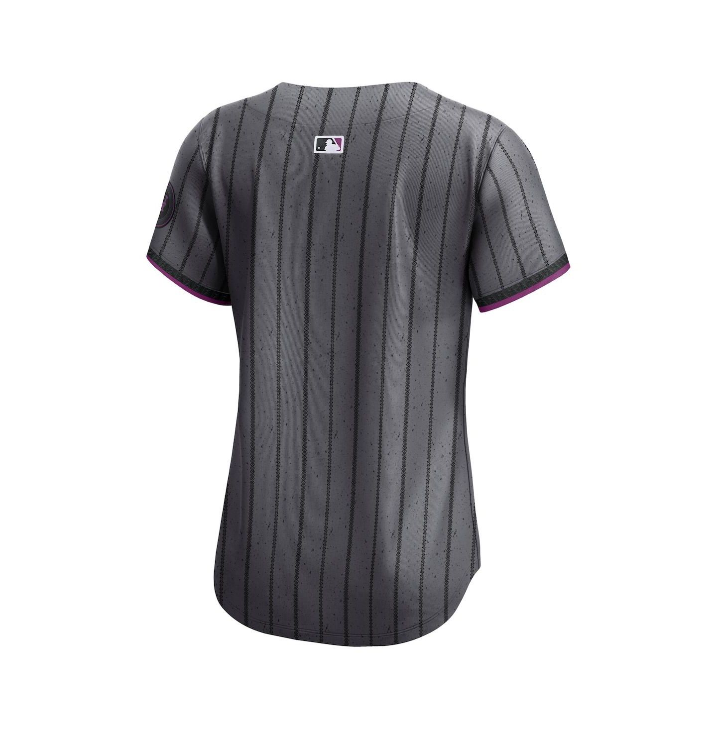Женский топ Nike Gray New York Mets City Connect Limited Jersey — фото 3