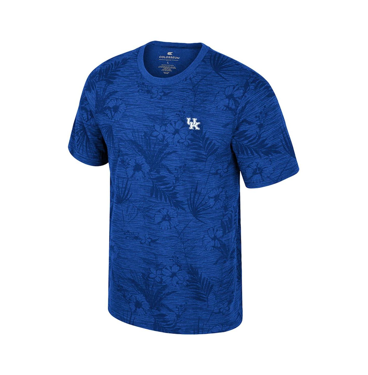 Мужская футболка Colosseum Royal Kentucky Wildcats Floral Printed — фото 2