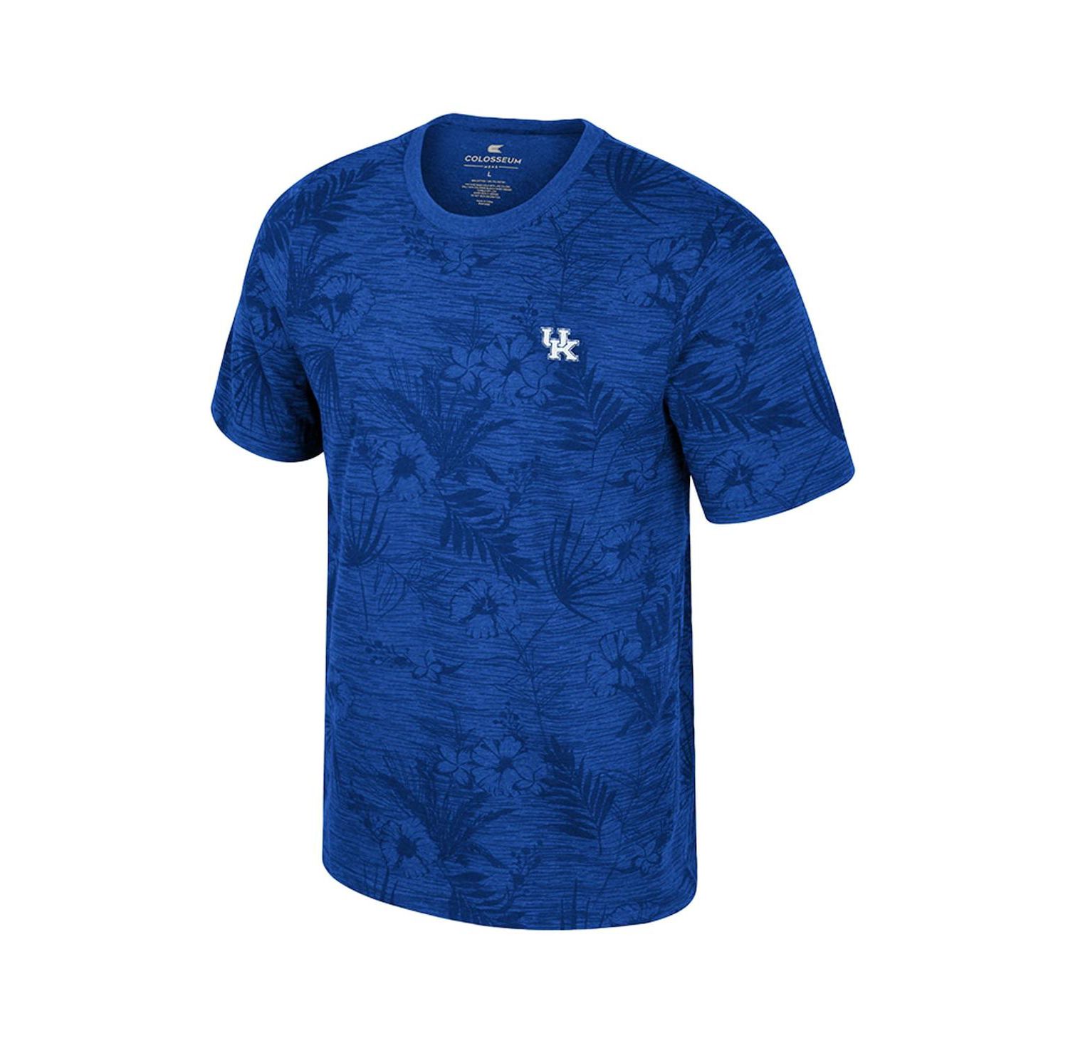 Men's Royal Kentucky Wildcats Floral Printed T-Shirt